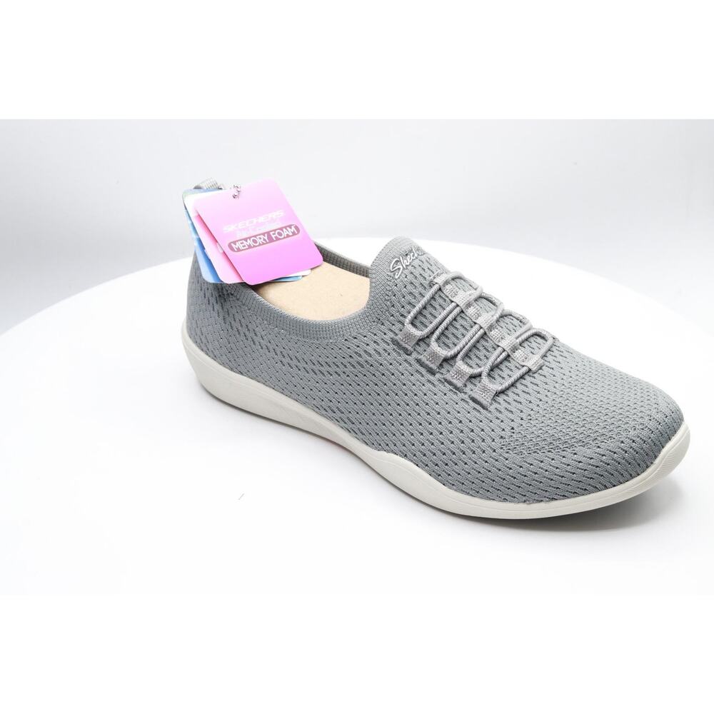 SKECHERS WOMEN'S, ACTIVE NEWBURY ST STARLIGHT STROLL SNEAKER GREY , 7.5 - Picture 6 of 6